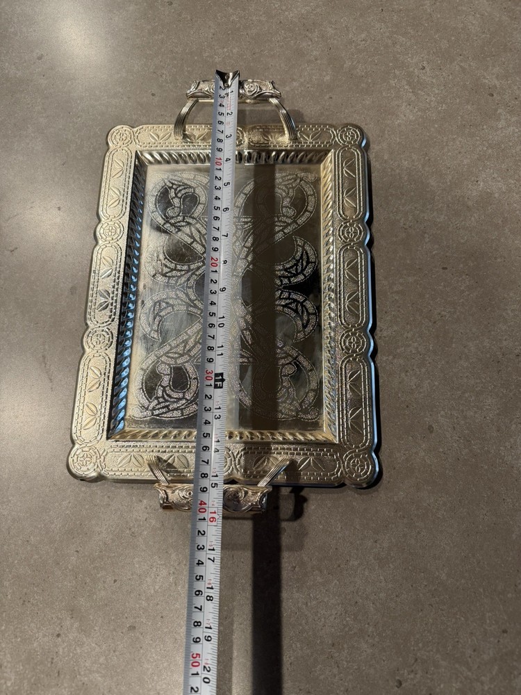 Vintage Silver Plated Serving Tray