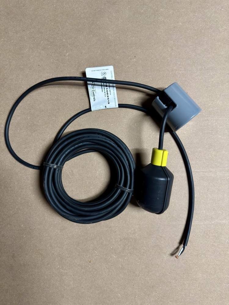 CSI Controls 1062519 Narrow Angle Float Switch 30ft Cable N.O. Sump Pump