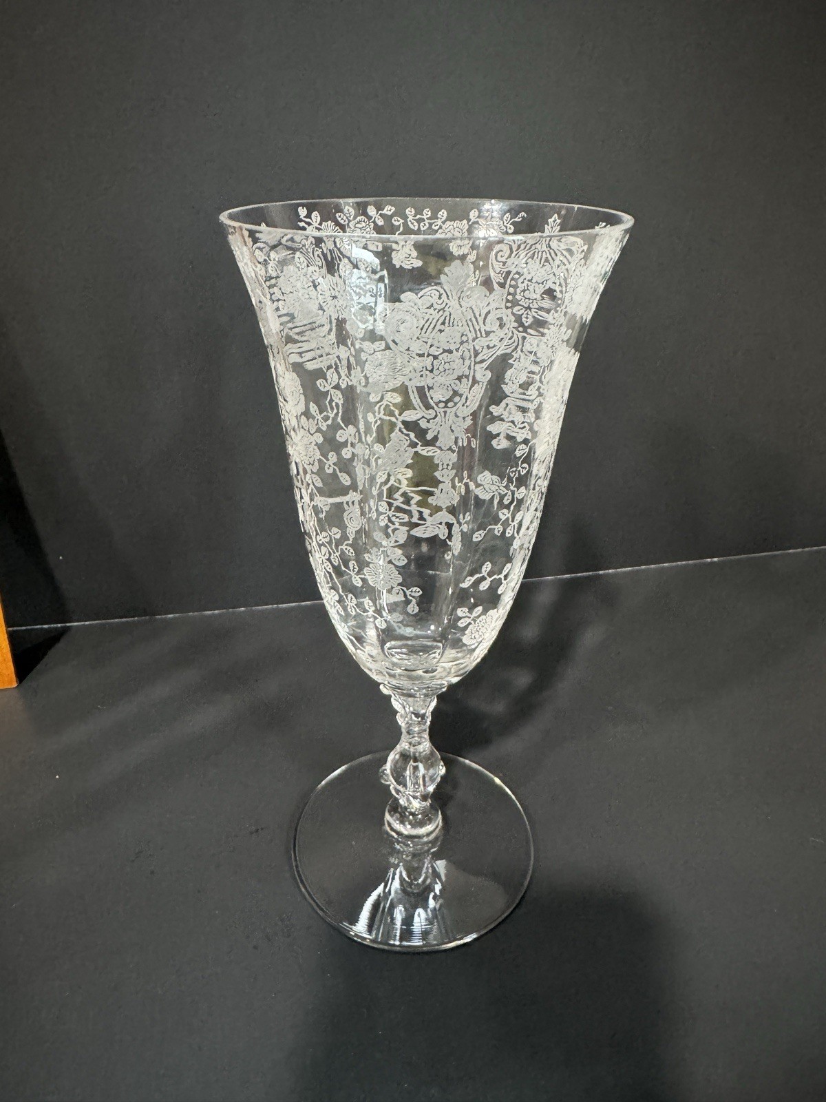 Vintage Cambridge Rose Point Etched Glassware. Mint!