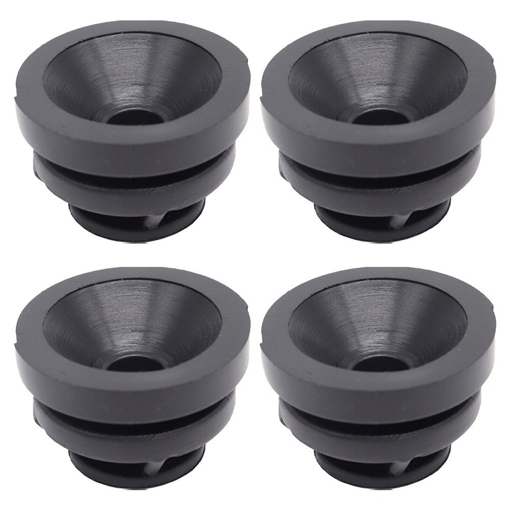 Car Engine Cover Rubber Mounts 4Pcs Black Auto Practical Buffer Tool Attachments