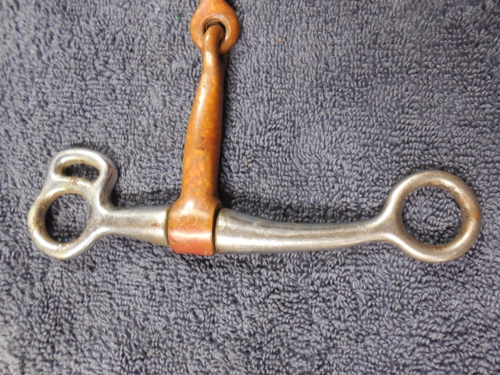 Copper Snaffle Bit 5-5 1/2 size mouth