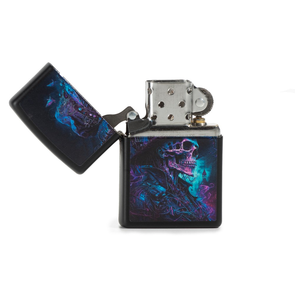 Zippo Gaudy Skull Design Refillable Windproof Pocket Lighter