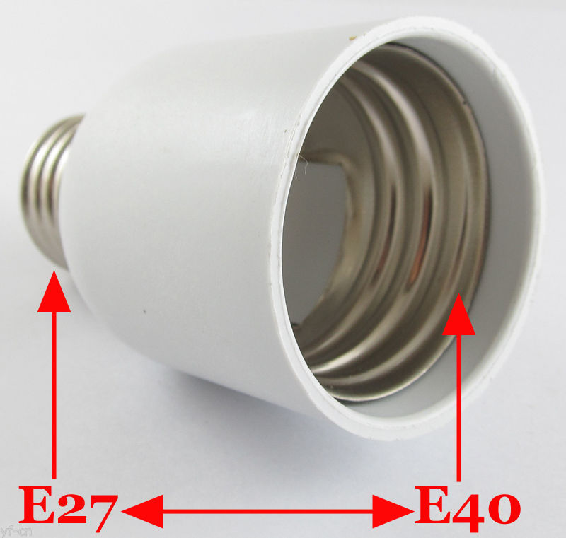 E27 to E40 Socket Base LED Halogen CFL Light Bulb Lamp Adapter Converter Holder