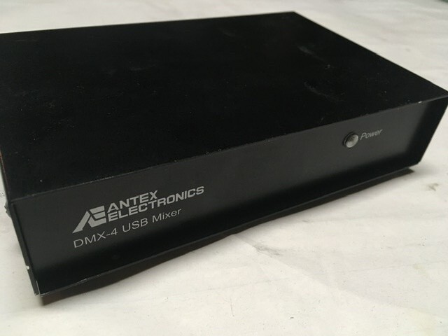 Antex Electronics DMX-4 USB 4 Input Mixer DMX4 UN2489-3  pulled from working sys