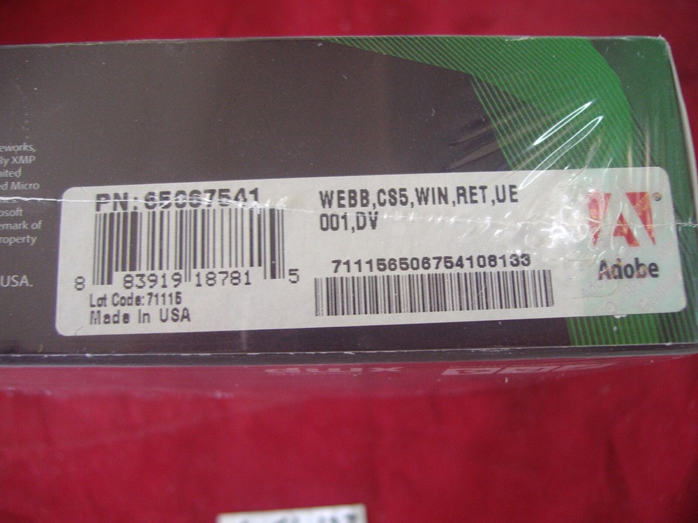Adobe Creative Suite 5 CS5 WEB Premium For Windows Full Retail =SEALED BOX=