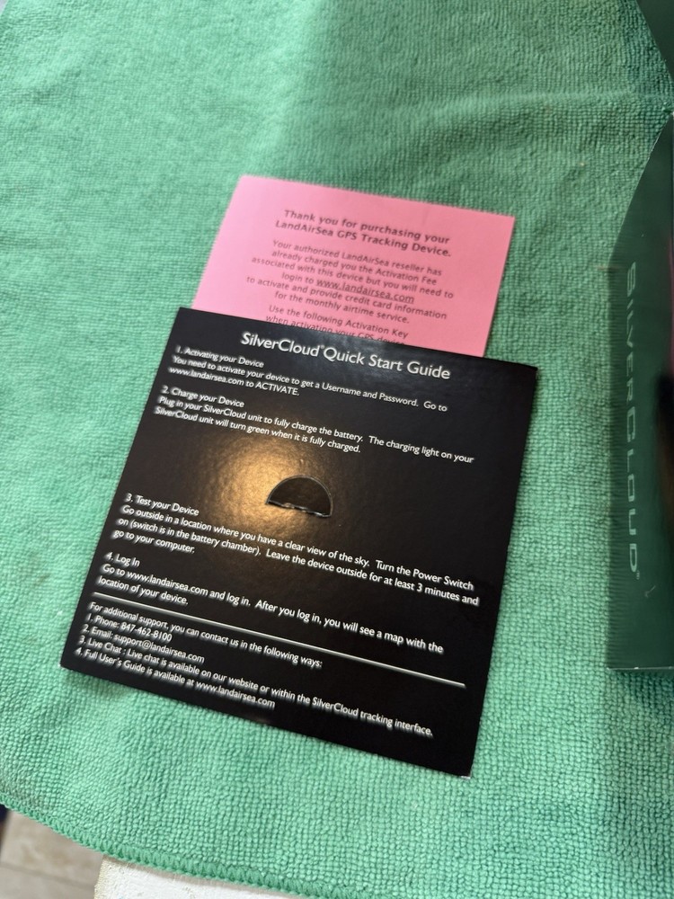 LandAirSea Silver Cloud Mobility Captured Real-Time GPS Tracking System