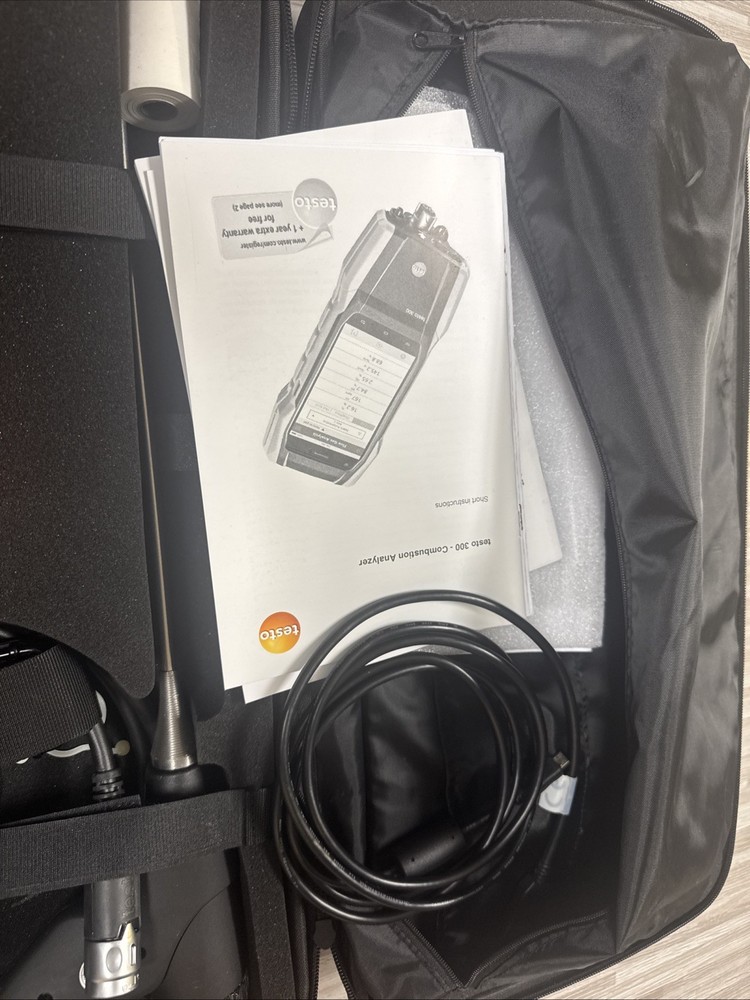 Used Testo 300 Industrial Combustion Analyzer w/ NOx & Printer! No Errors