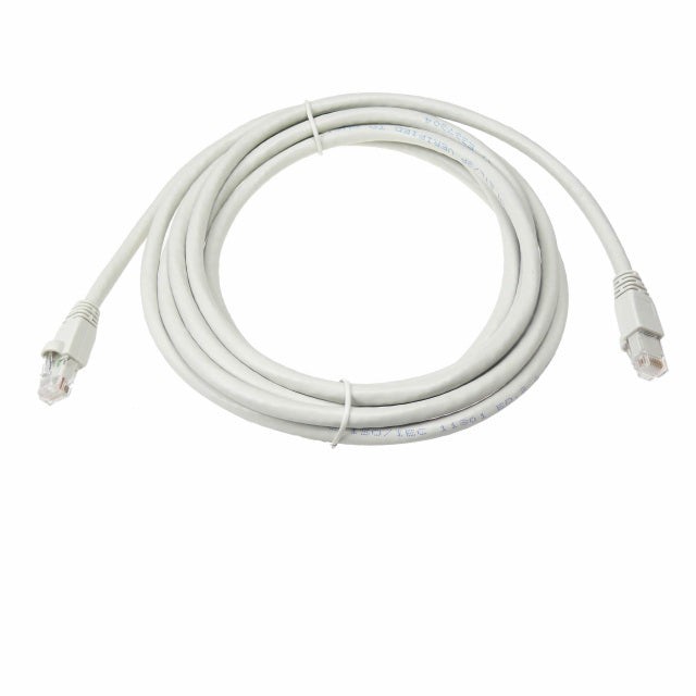 Cat6a Ethernet Network Patch Cable RJ45 23AWG 600Mhz Solid Copper Wire 3' White