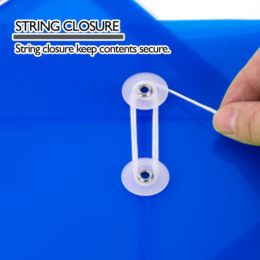 BAZIC Top / Side Loading A4/Letter Size String Envelope (2/Pack), pack of 24