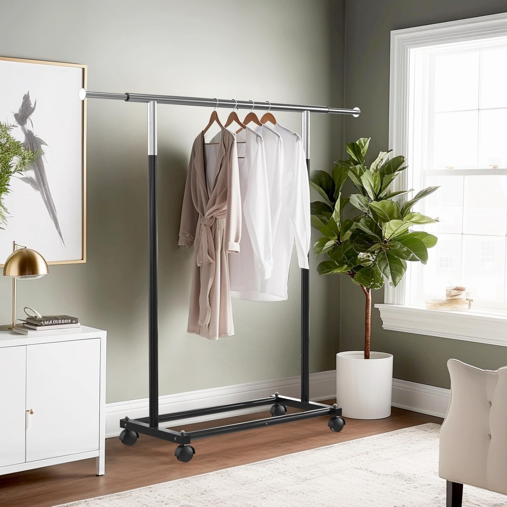 Standard Rod Garment Rack, Black