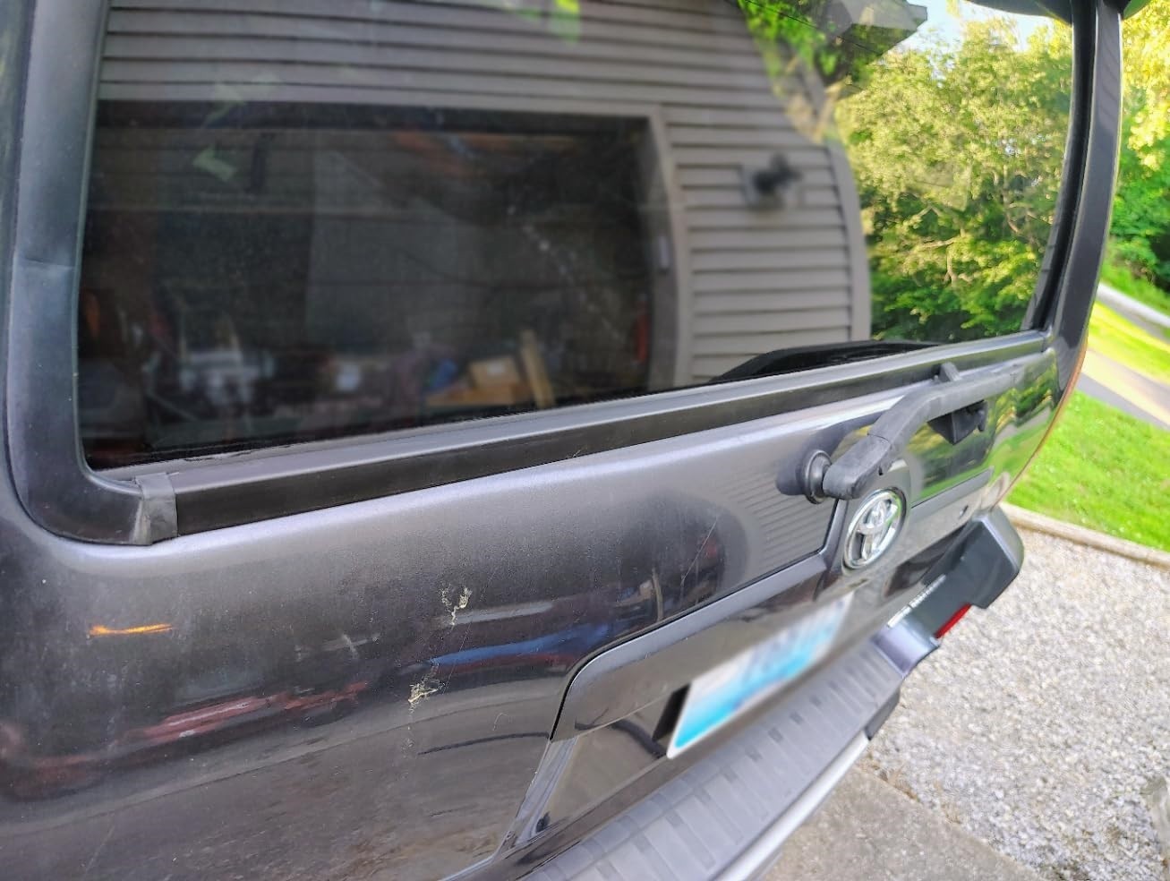 For Toyota 4Runner Hatch Rear Door Glass Outside Weatherstrip Liftgate Trim Seal