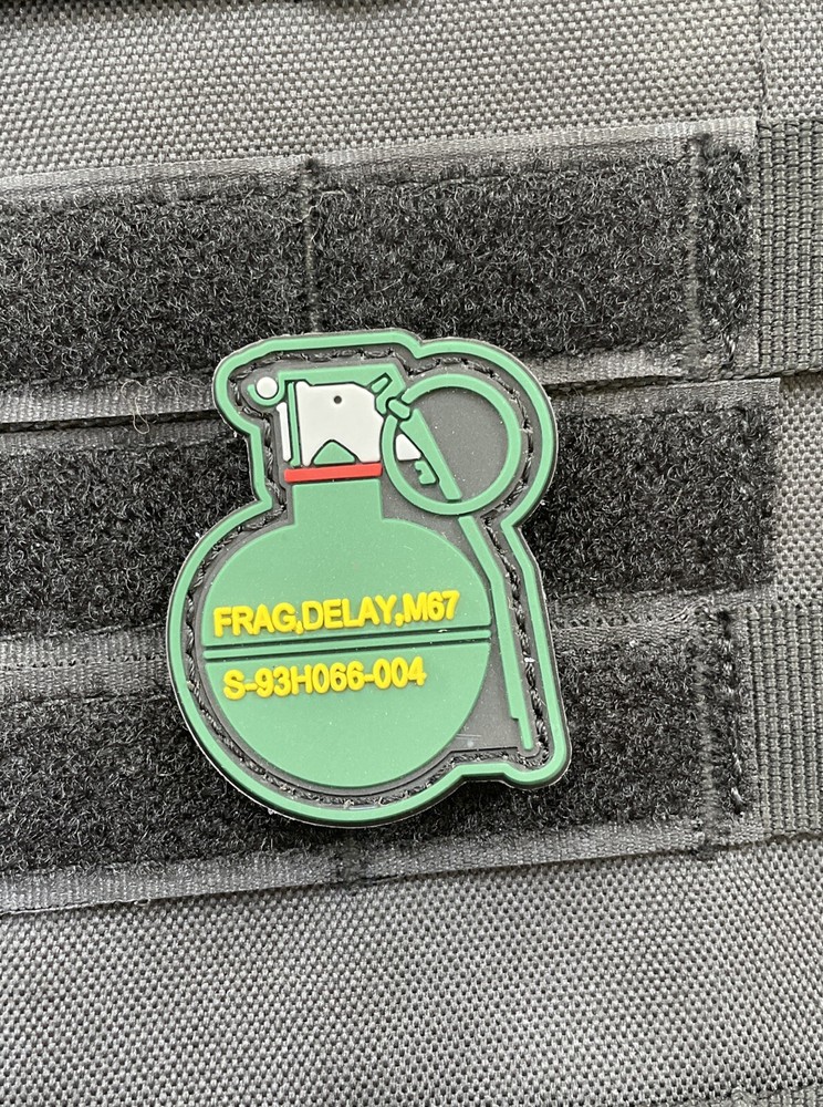 M67 Frag Grenade Army Weapon Tactical Morale Patch PVC