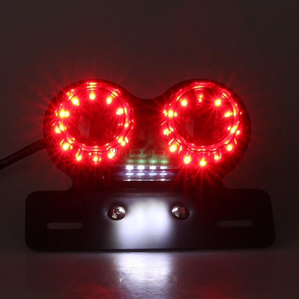 Universal Smoke Trinity Integrated Tail Light with License Plate Light