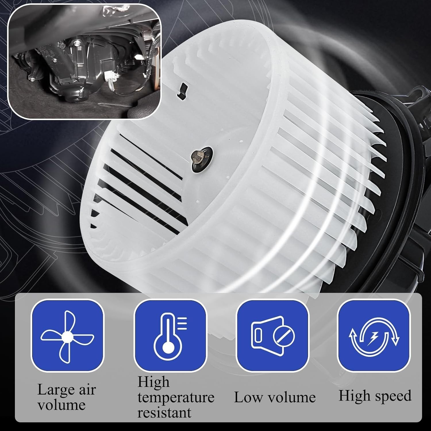 PM9364 Heater Motor Blower Fan For Ford F-150 2009 2010 2011 2012 2013 2014