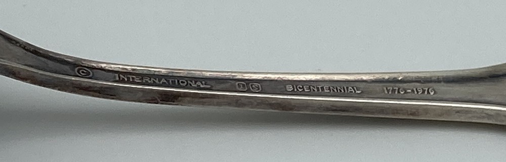 Vintage c1976 New York Seal, 13 Colonies Commemorative Silver Plated Spoon ~6”