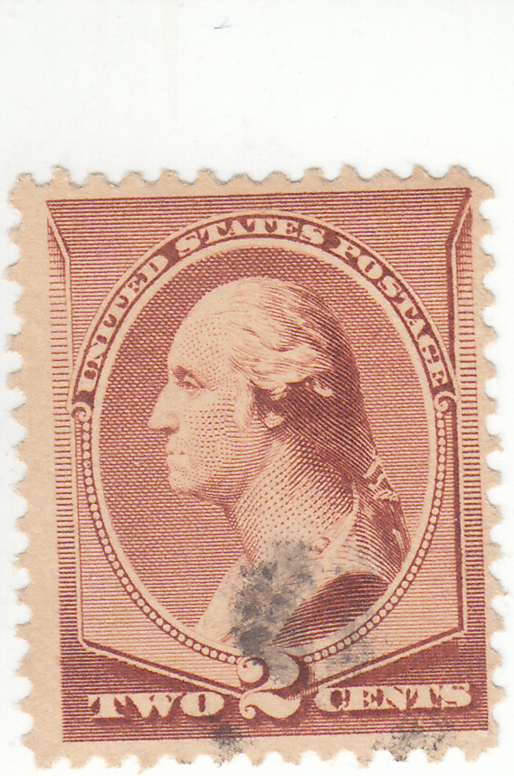 Scott # 210 - 2c Red Brown - Washington -  Used