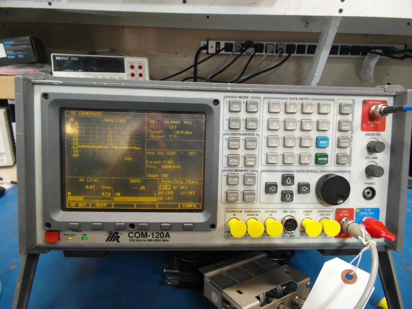 Aeroflex IFR COM-120A Communication Service Monitor CALIBRATED LOADED READ