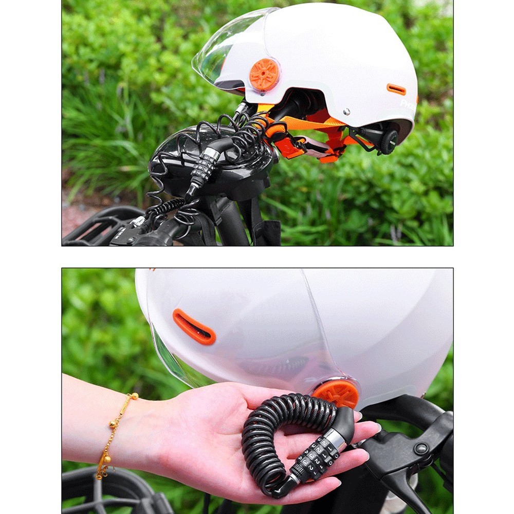 Bicycle Password Lock Lock Cycling Security Helmet Lock Locks & Security