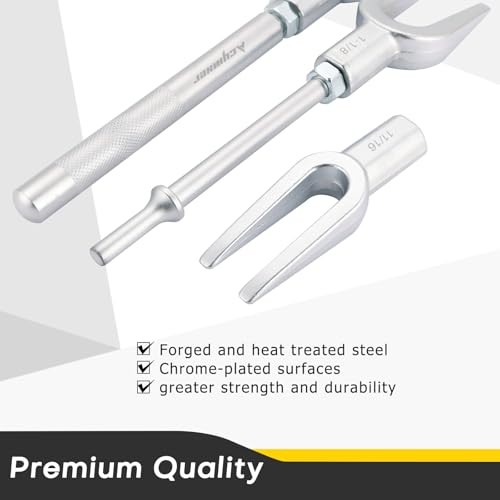 Pickle Fork Ball Joint Separator Set | 5PCS Pickle Fork Tool Set, Ball Black