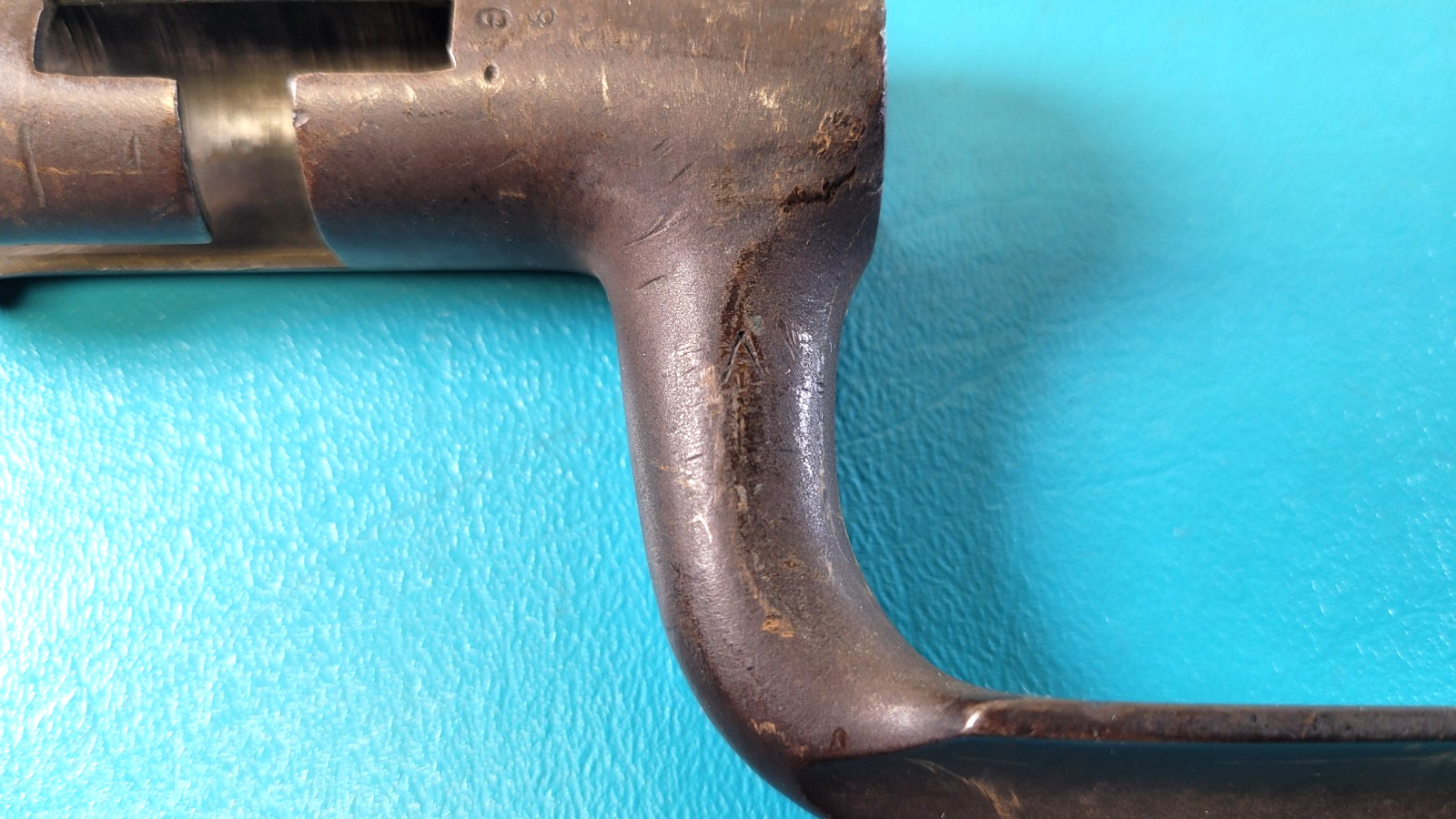 Antique US Musket Model 1816 Socket Bayonet "V : 9" Stamped TR890