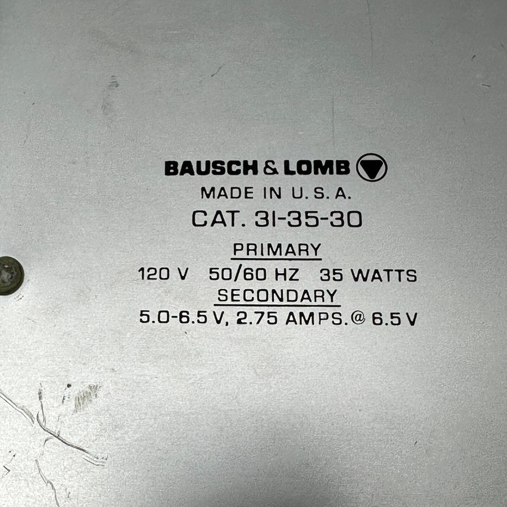 Bausch Lomb 31-35-30 Microscope Illuminator Transformer Only