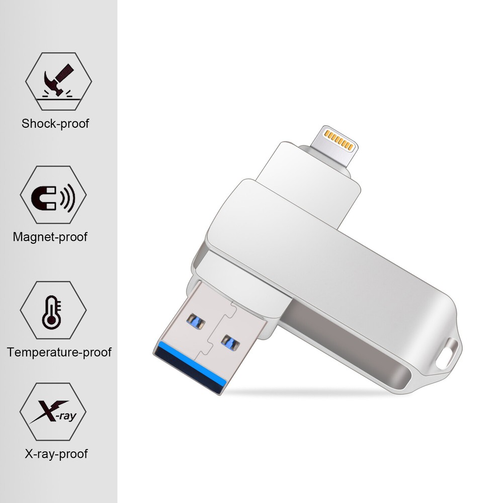 1TB USB 3.0 Flash Drive 128GB Thumb Drive Storage Memory Stick For iPhone iOS PC