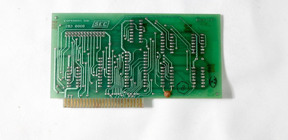 Vintage Orange Micro Grappler Printer Interface card ISA980