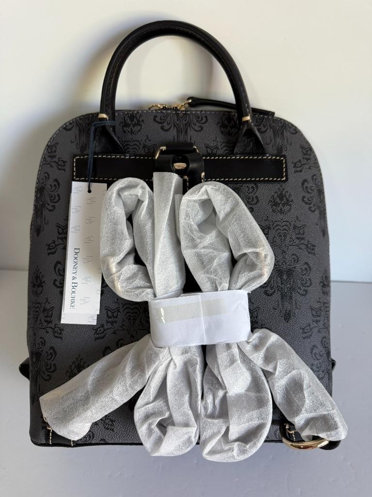 Disney Dooney & Bourke Haunted Mansion Wallpaper Backpack NWT
