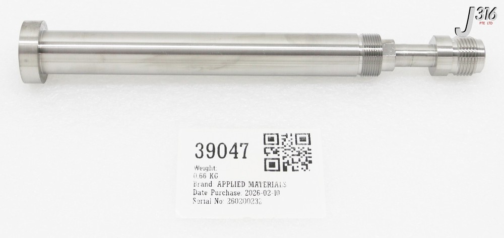 39047 APPLIED MATERIALS GAS FEEDTHRU 0040-03800