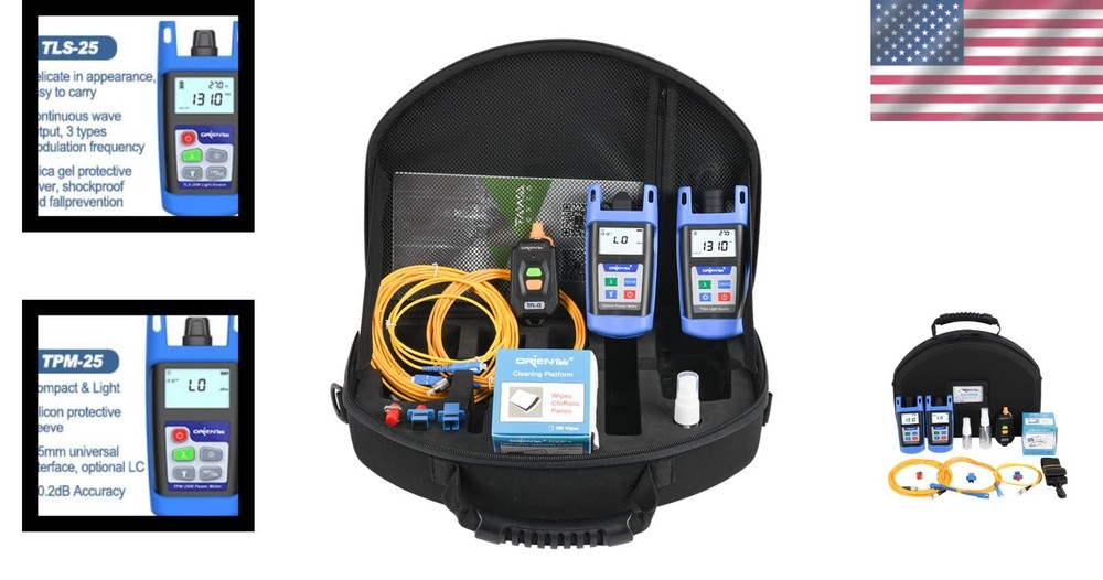 Versatile TLT-12E Fiber Optic Power Meter Kit - Essential Tool for Professionals
