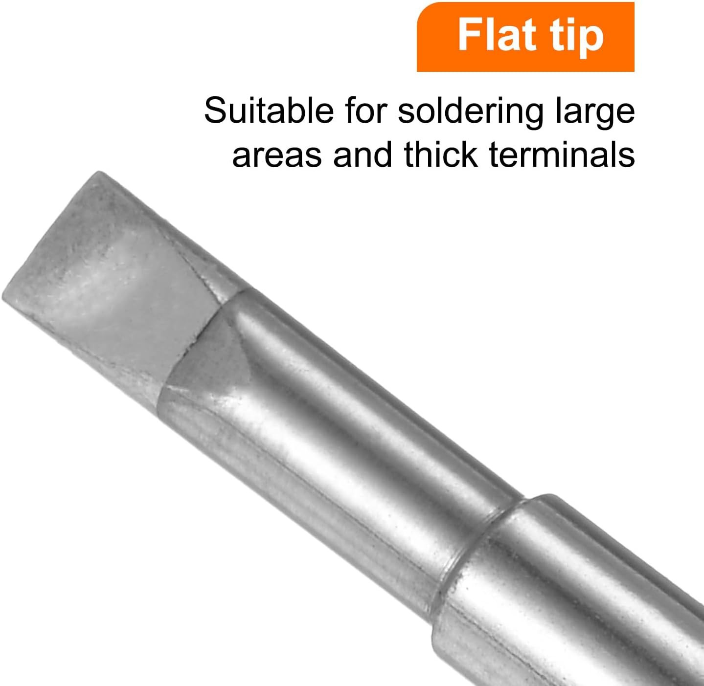 Soldering Iron Tips 900M-T-S3 Flat Edge 5.3mm Chisel Width Nickel-Plated Sold...