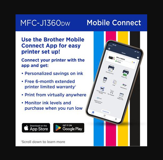 MFCJ1360DW Work Smart 1360 Wireless Color Inkjet All-in-One Printer