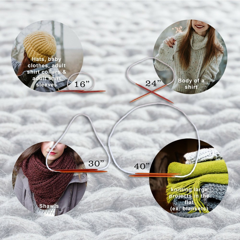 JubileeYarn Circular Bamboo Knitting Needle Sets