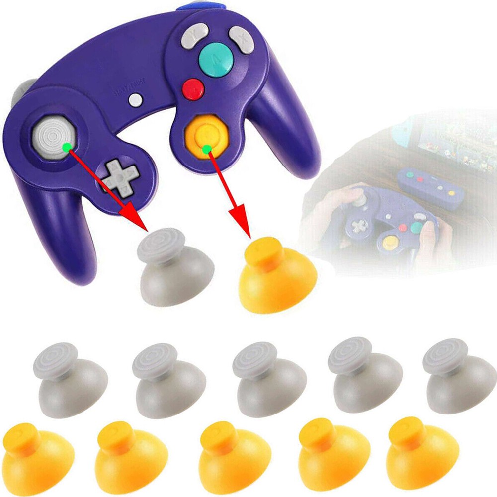 10Pcs Controller Thumb C Stick Cap Replacement For Official Nintendo Gamecube