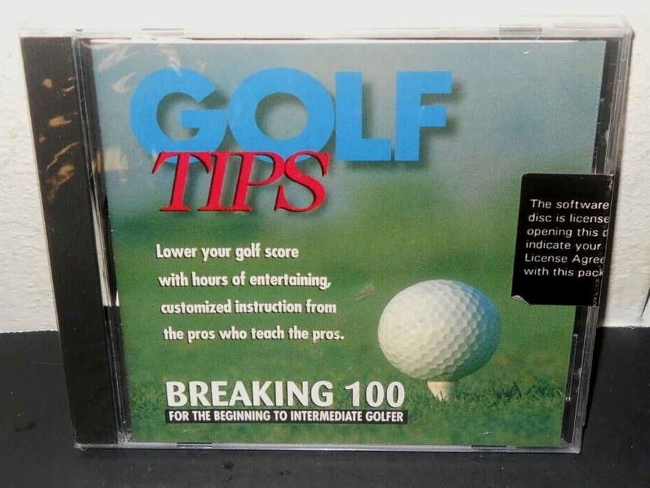 Golf Tips Breaking 100 DiAmar Interactive Beginning -Intermediate Golfer CD-ROM