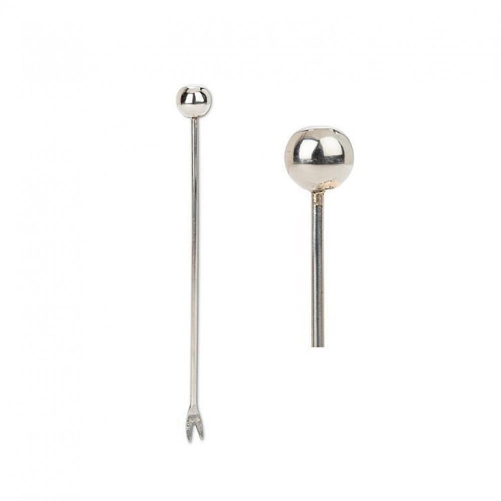 Silver Ball Cocktail Pick