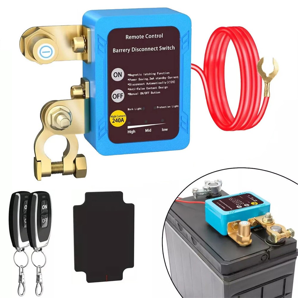 Car Battery Switch Disconnect Power Kill Master Isolator Cut Off Remote Control