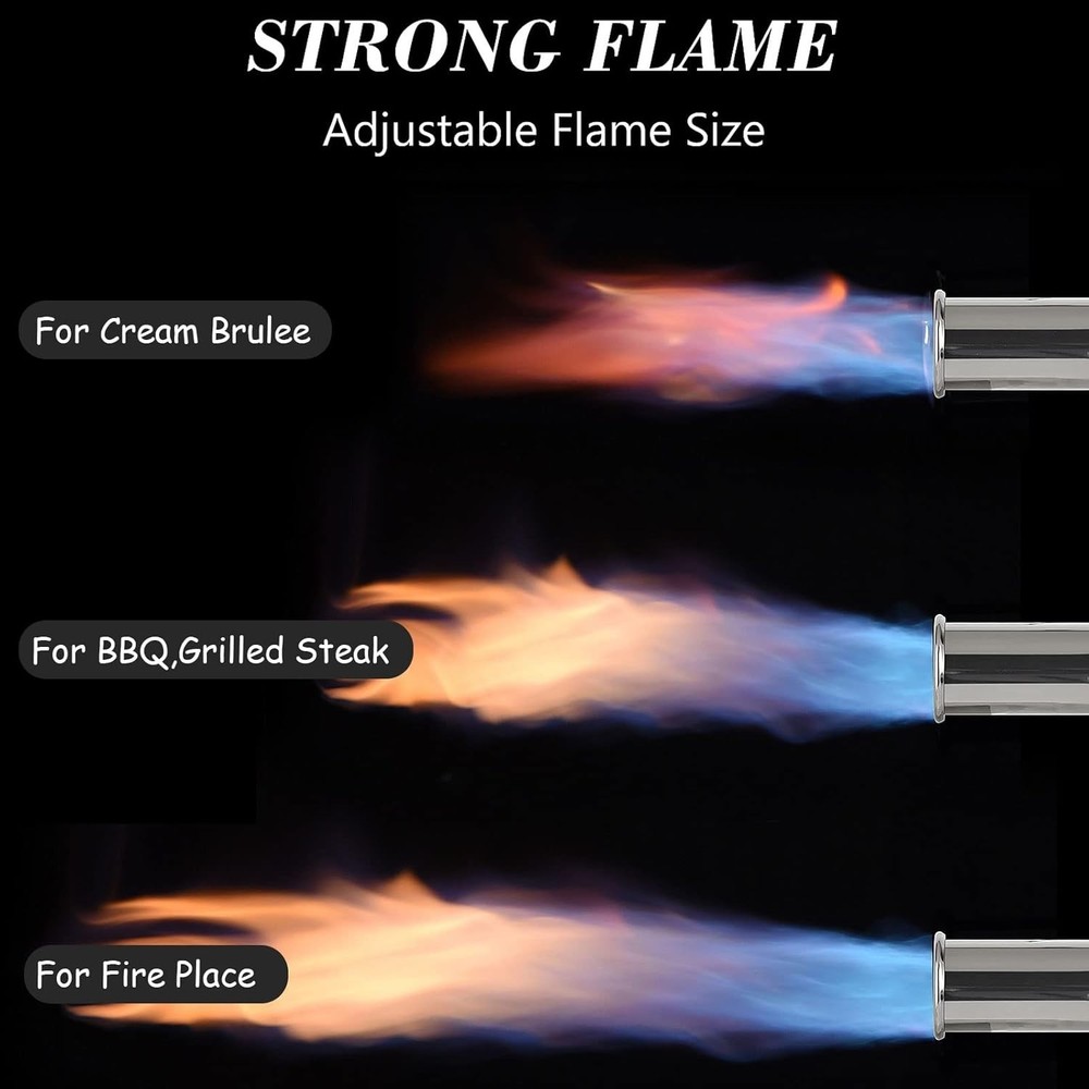 Powerful Adjustable Culinary Torch - Sear, Grill, and Ignite with Confidence