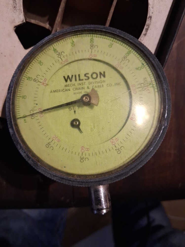 Wilson Flat Back Dial Indicator