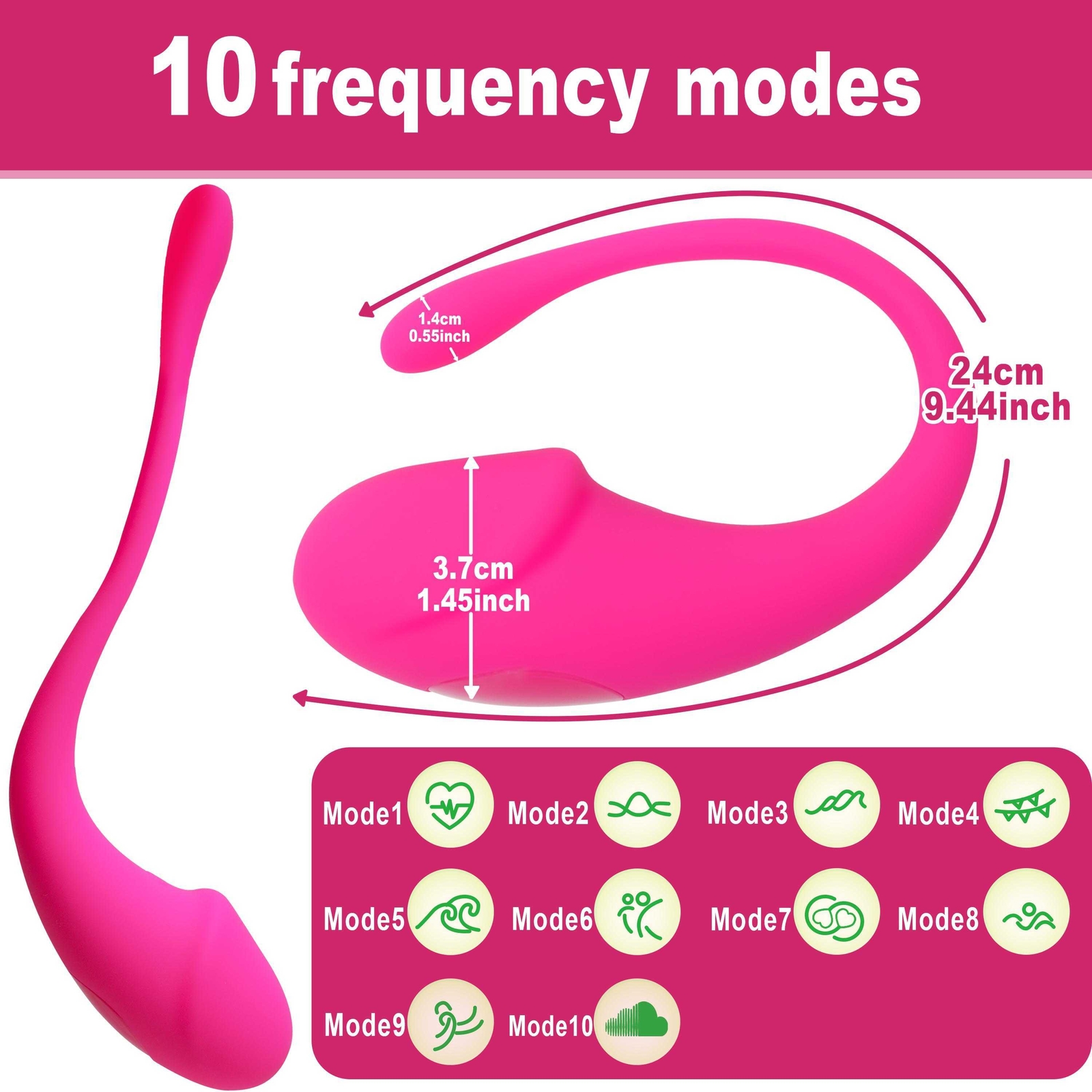 Wireless APP Remote Control Bullet Egg Vibrator G-Spot Dildo Sex Toys For Women