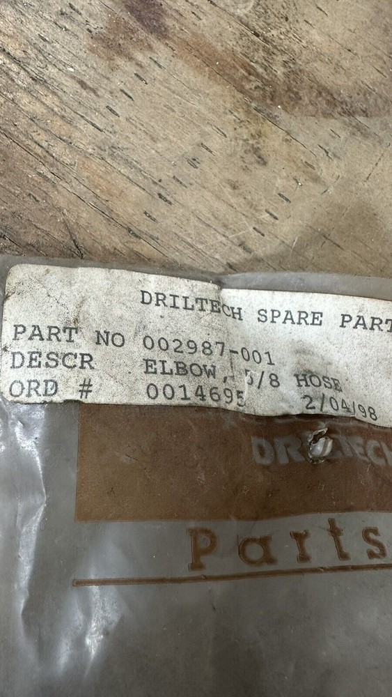 Drilltech 002987-001 Elbow