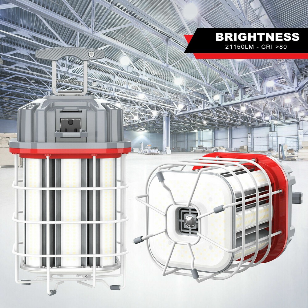 LED Construction Work Light Daylight Temporary Jobsite Workshop Portable 150W