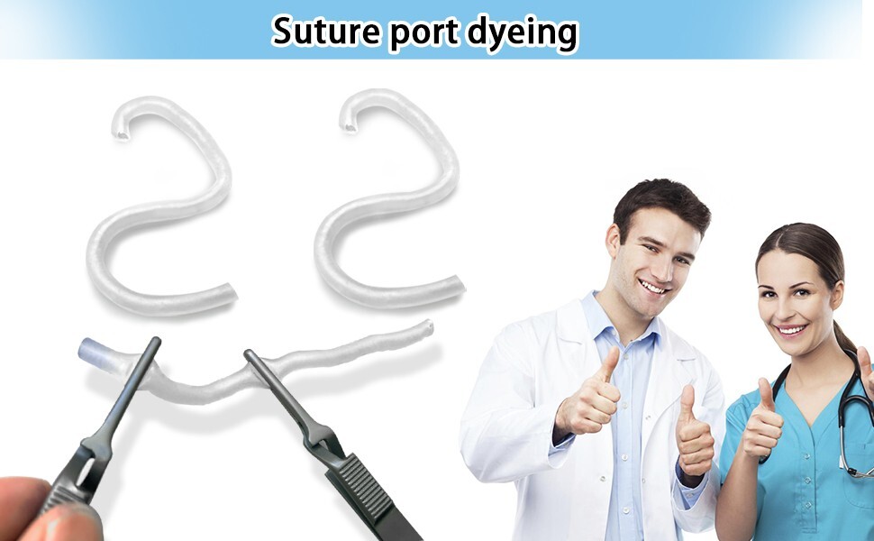 2PCS Human Vascular Model, Suitable Vascular Surgery Suturing Blocking Training