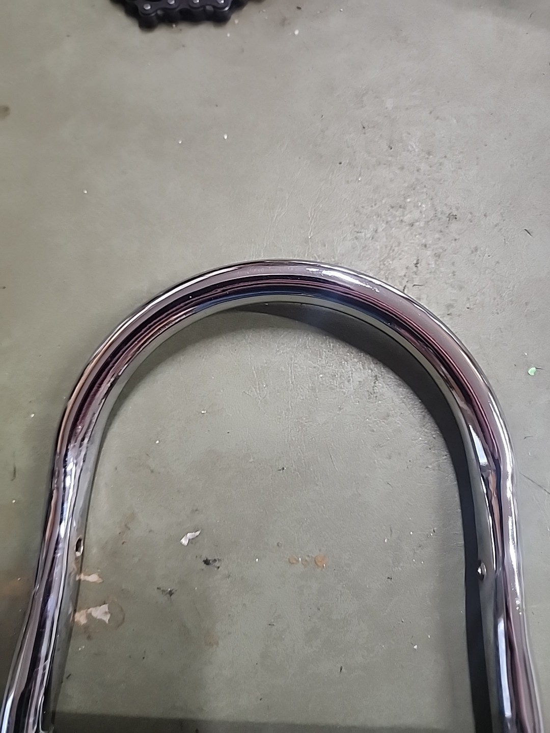 SCHWINN LIL STINGRAY TRICYCLE CHROME REAR SISSY BAR WITH PLATE NICE CHEAP L$$K