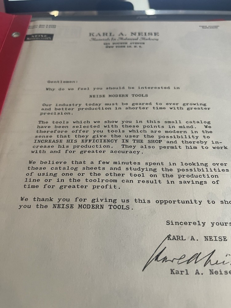 Neise Modern Tools Catalog