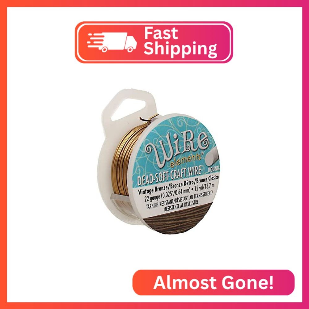 The Beadsmith Wire Elements Craft Wire – Tarnish Resistant, Soft Temper, Round,