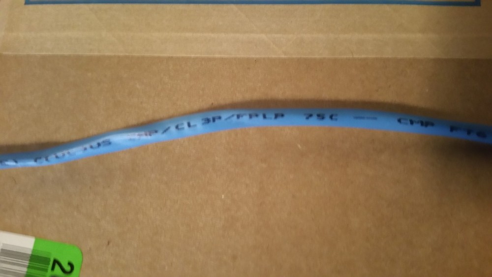 Southwire/Tappan G40006 18/2C Solid Shield Plenum Fire Alarm Cable Blue /100ft