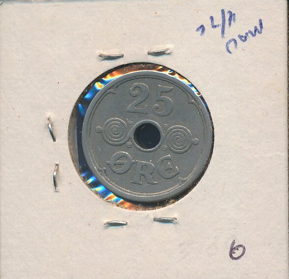 DENMARK - 25 ORE - 1924 #9889