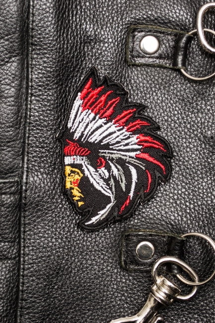 4" Chief Indian Sew-On biker patch