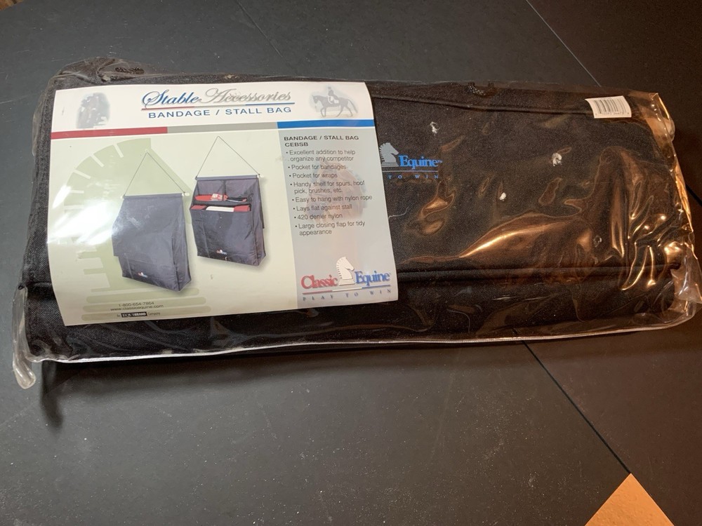 Classic Equine Stall Front Bag Black